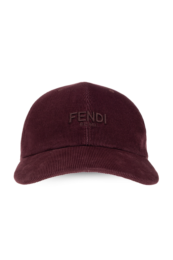 Corduroy baseball cap od Fendi