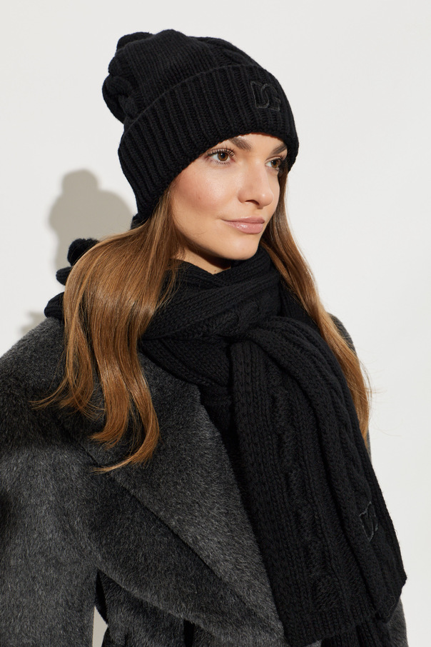 Dolce & Gabbana Wool beanie with embroidered logo