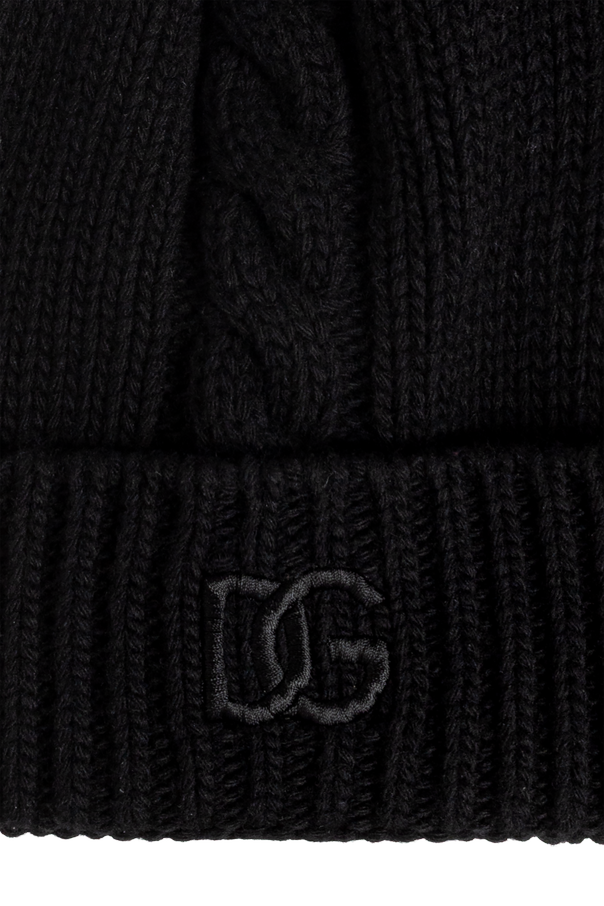 Dolce & Gabbana Wool beanie with embroidered logo