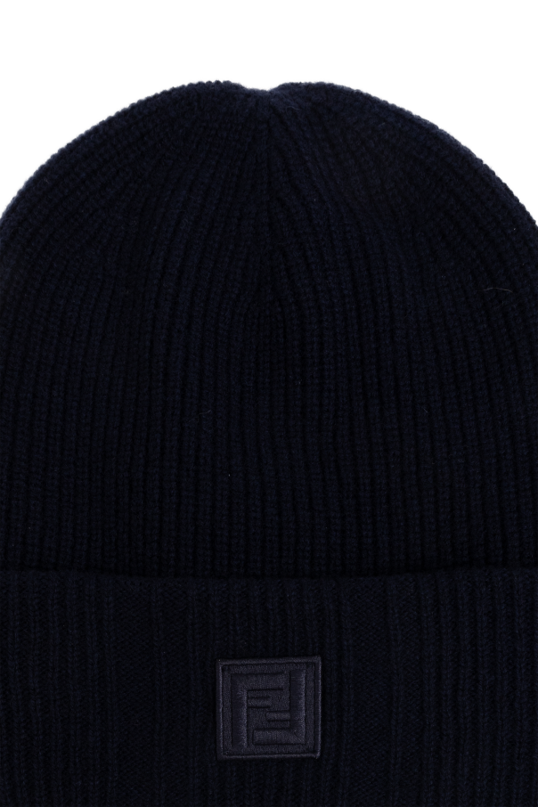 Fendi Wool hat with logo patch