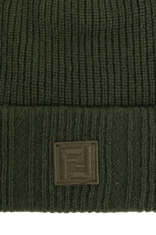 Fendi Wool hat with logo patch