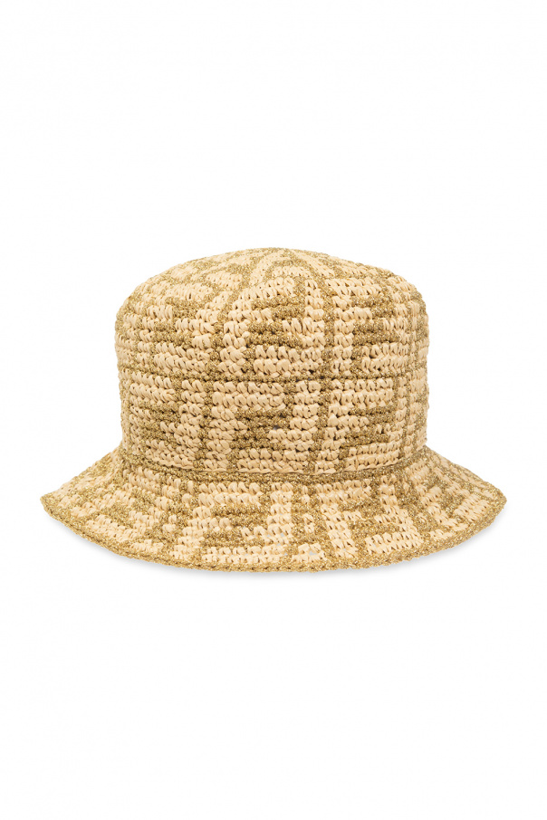 Fendi VITELLI knitted flat-top Kendall hat