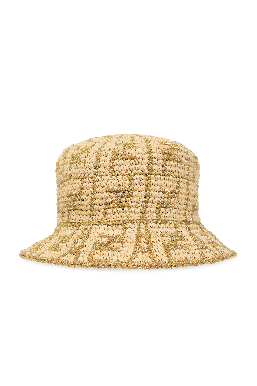 Fendi VITELLI knitted flat-top Kendall hat