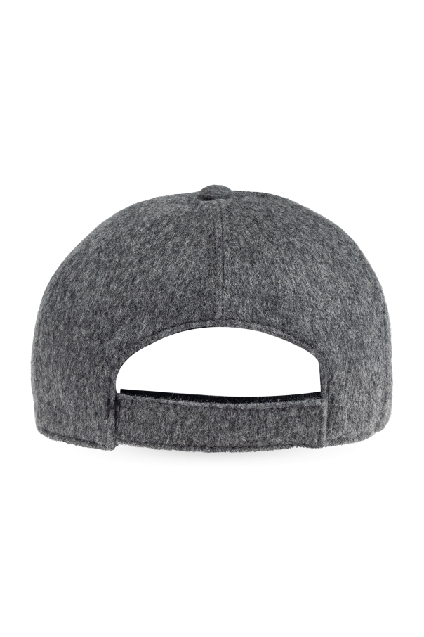 Fendi Gorra de lana con visera