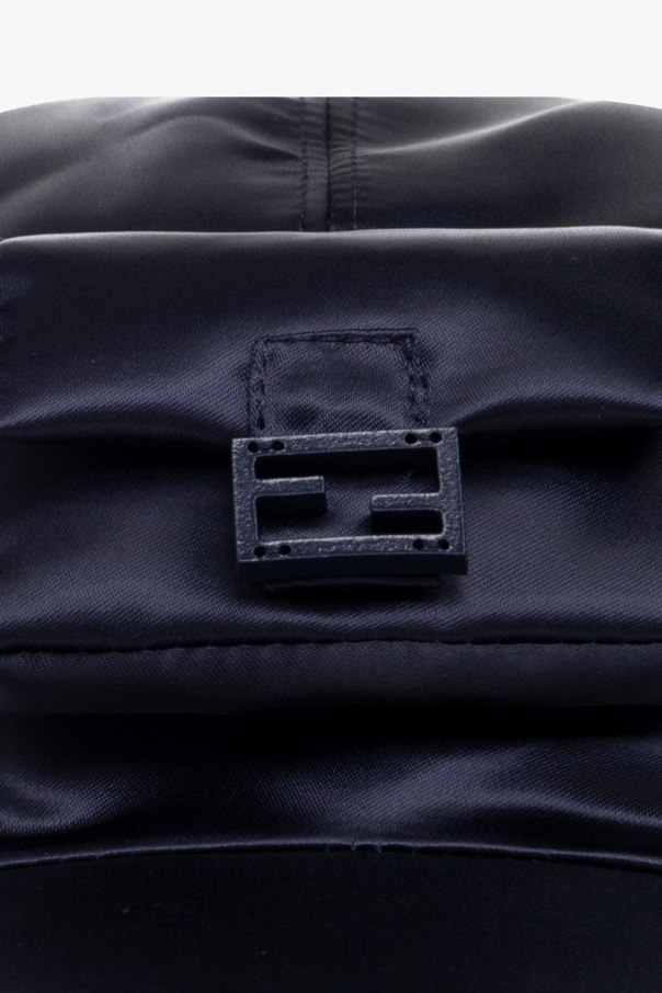 Fendi fendi ff logo appliqued hooded jacket item
