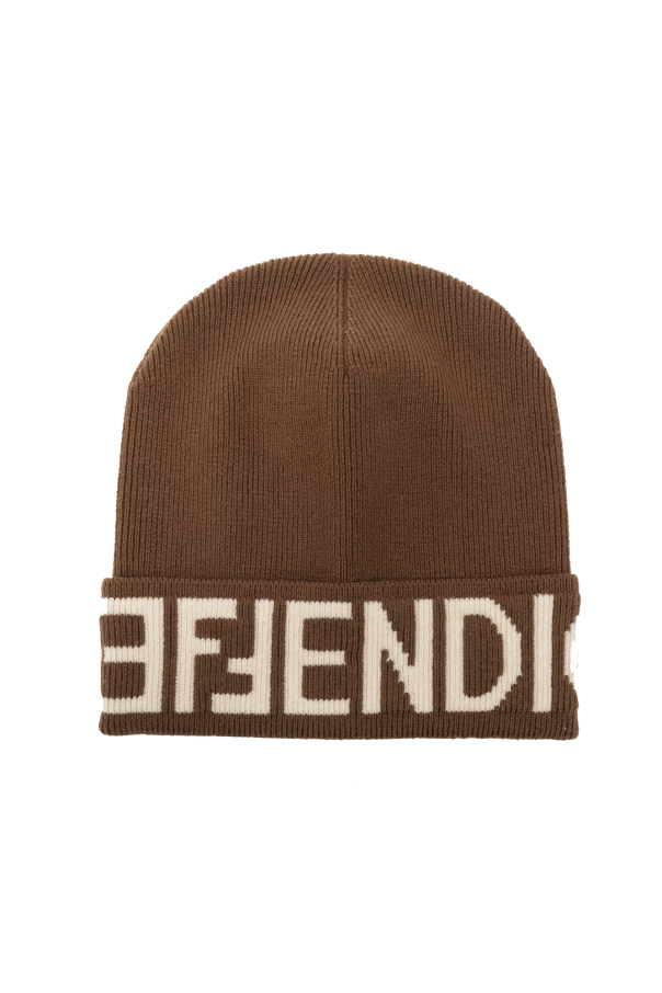 Fendi Wool beanie with logo