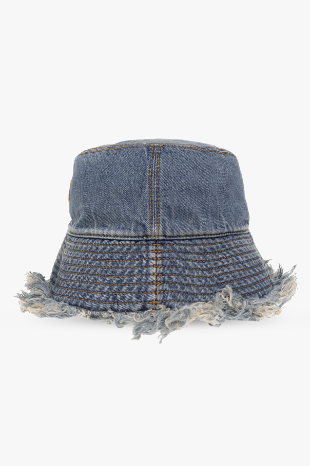 Fendi Denim bucket hat with vintage effect