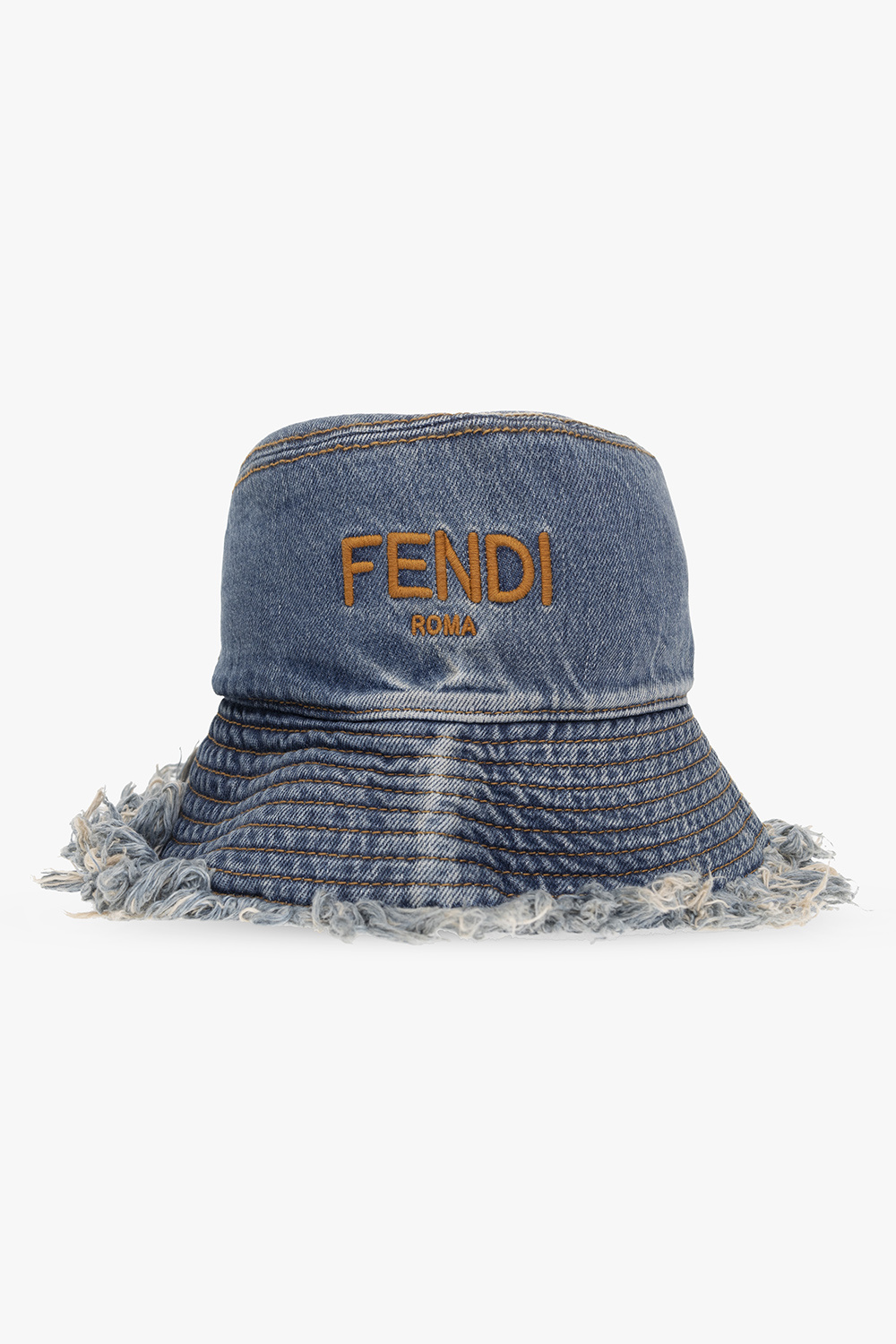 Fendi Denim bucket hat with vintage effect | Men's Accessories | Vitkac