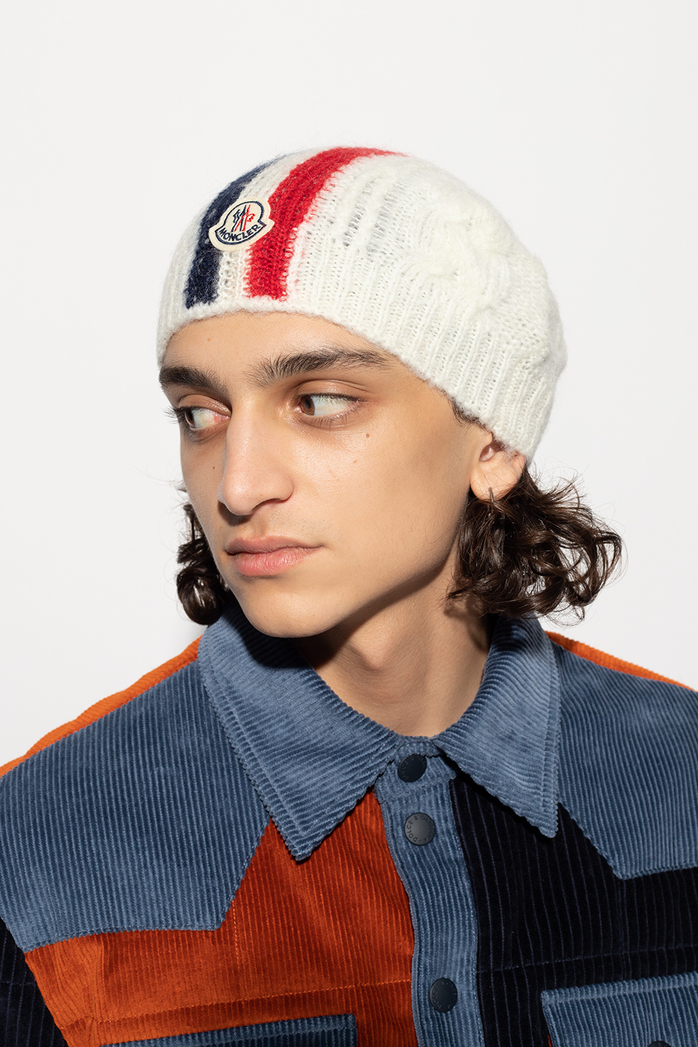 moncler striped hat