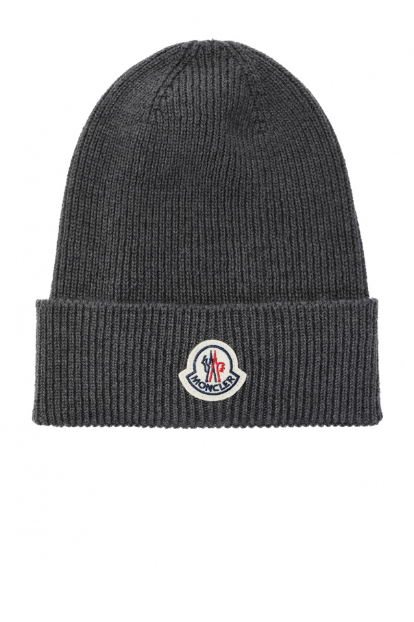 Moncler Wool hat with logo