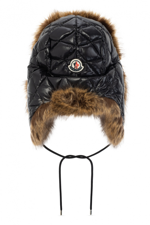 Moncler Quilted hat with logo