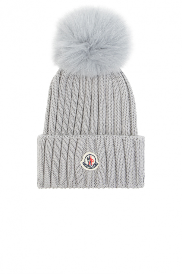 Moncler Wool hat with pom-pom