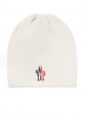 Moncler Grenoble WHITE Wool hat with logo