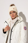 Moncler Grenoble cream Cashmere hat with pom-pom