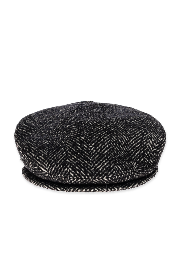 Wool Herringbone Flat Cap od Dolce & Gabbana