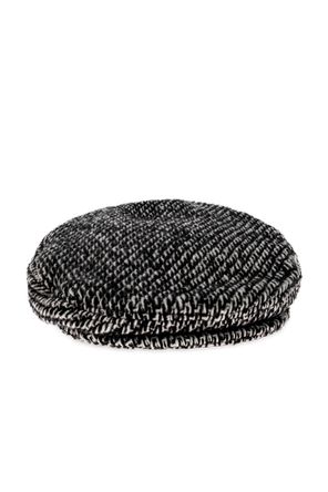 Wool Herringbone Flat Cap