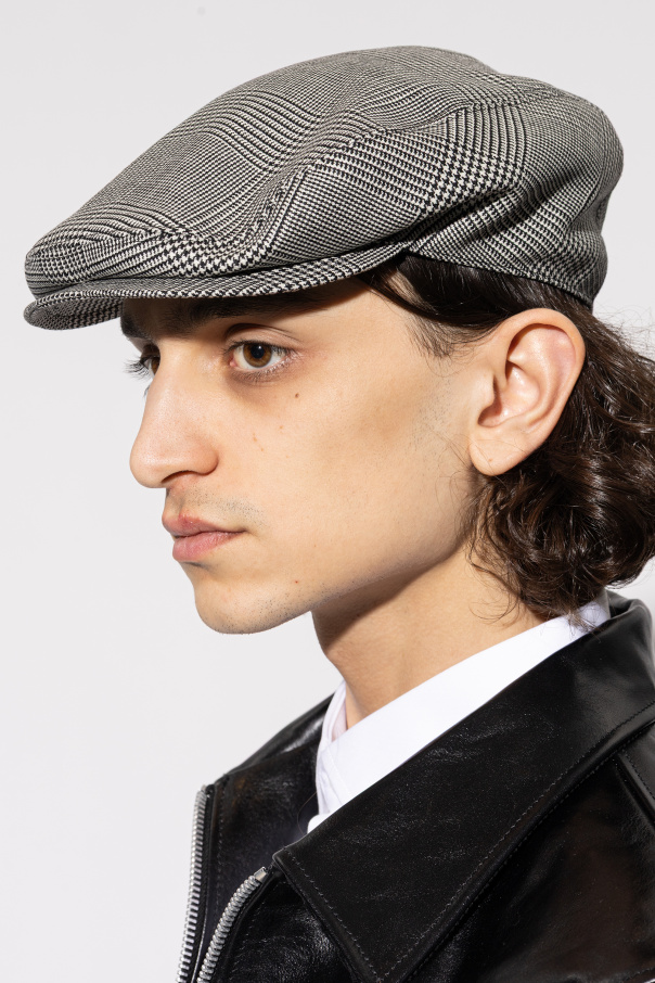Dolce & Gabbana Woolen houndstooth flat cap