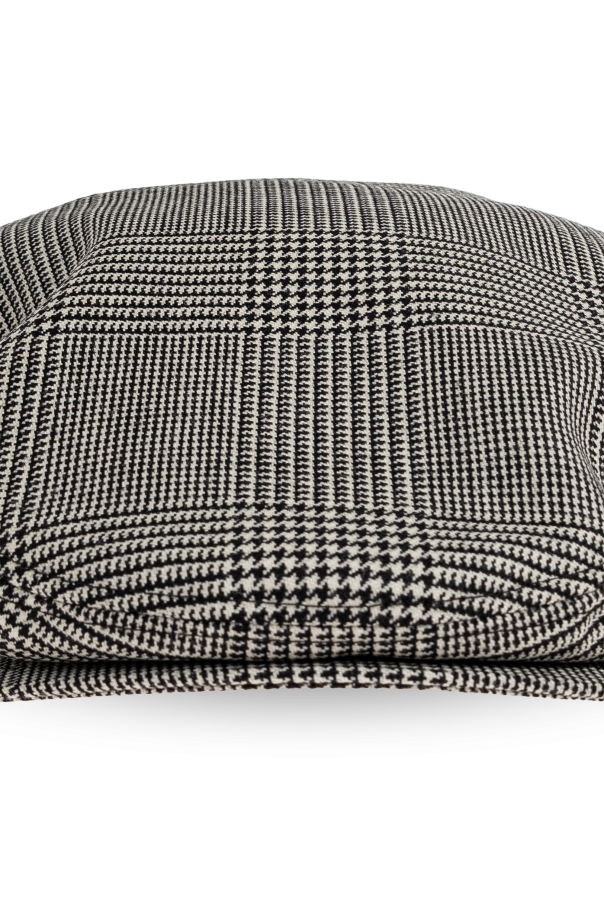 Dolce & Gabbana Woolen houndstooth flat cap