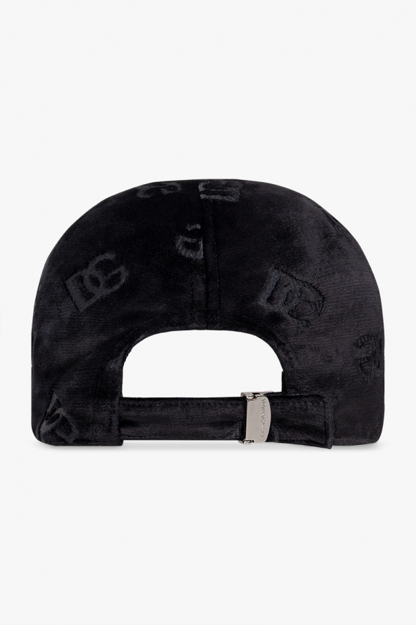 Dolce & Gabbana Logo-plaque Bifold Wallet Velvet baseball cap