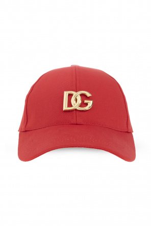 Dolce & Gabbana T-shirt a girocollo con logo DG Rosso