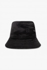 black logo print bucket hat