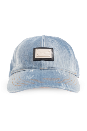 Denim baseball cap