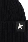 Golden Goose BLACK Wool hat with logo