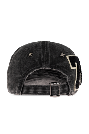 Golden Goose Grey Vintage Embellished Turtleneck Baseball Cap by Golden Goose