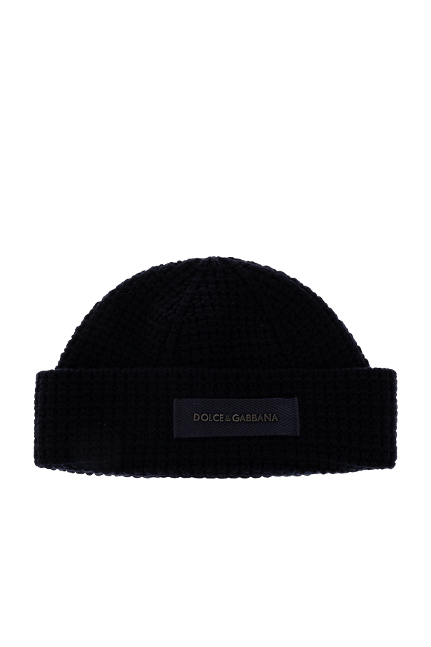 Wool Beanie with Sewn-in Logo od Dolce & Gabbana
