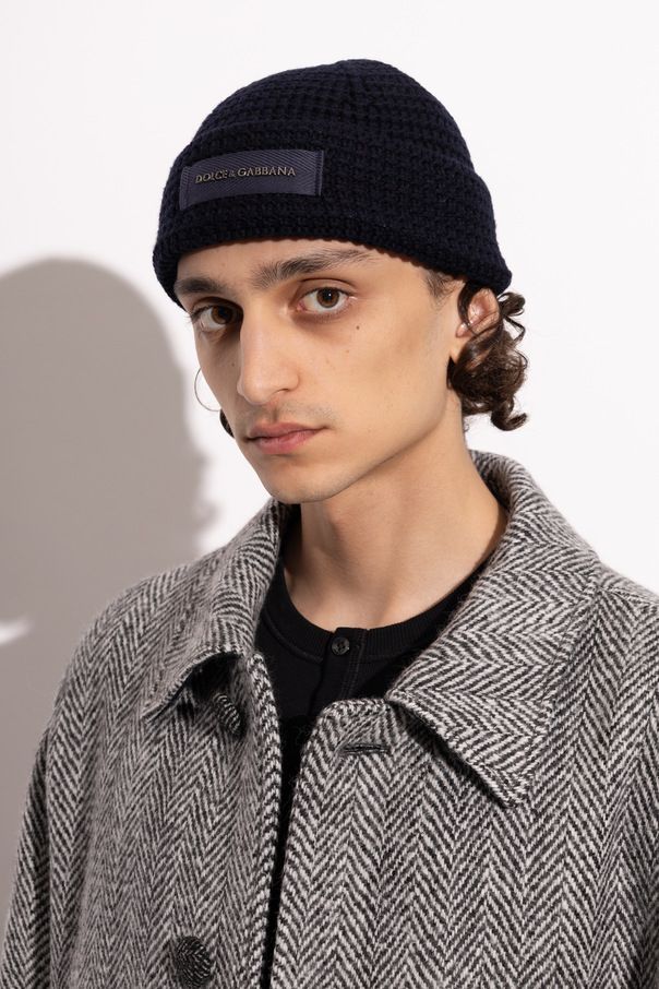 Dolce & Gabbana Wollmütze mit eingesticktem Logo