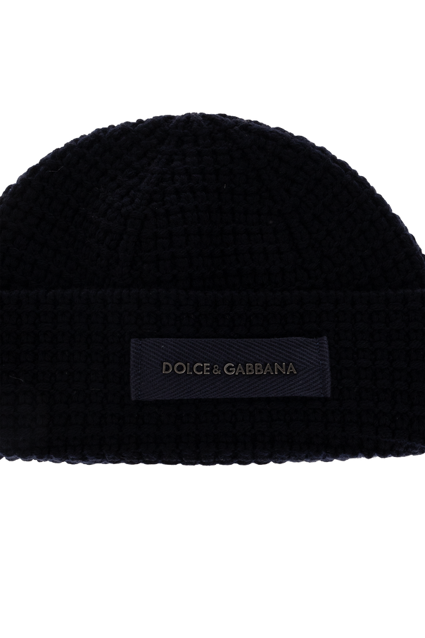 Dolce & Gabbana Wollmütze mit eingesticktem Logo
