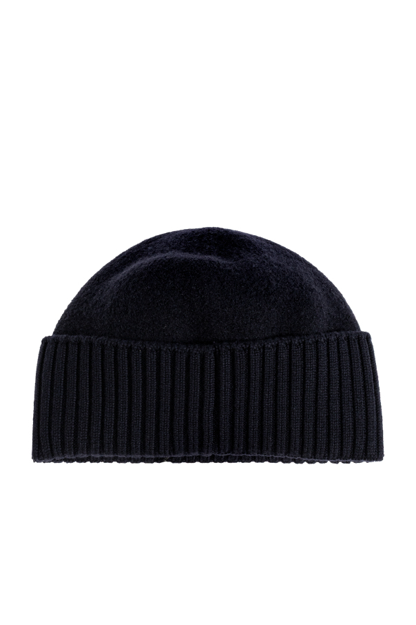 Dolce & Gabbana Wool beanie with logo patch