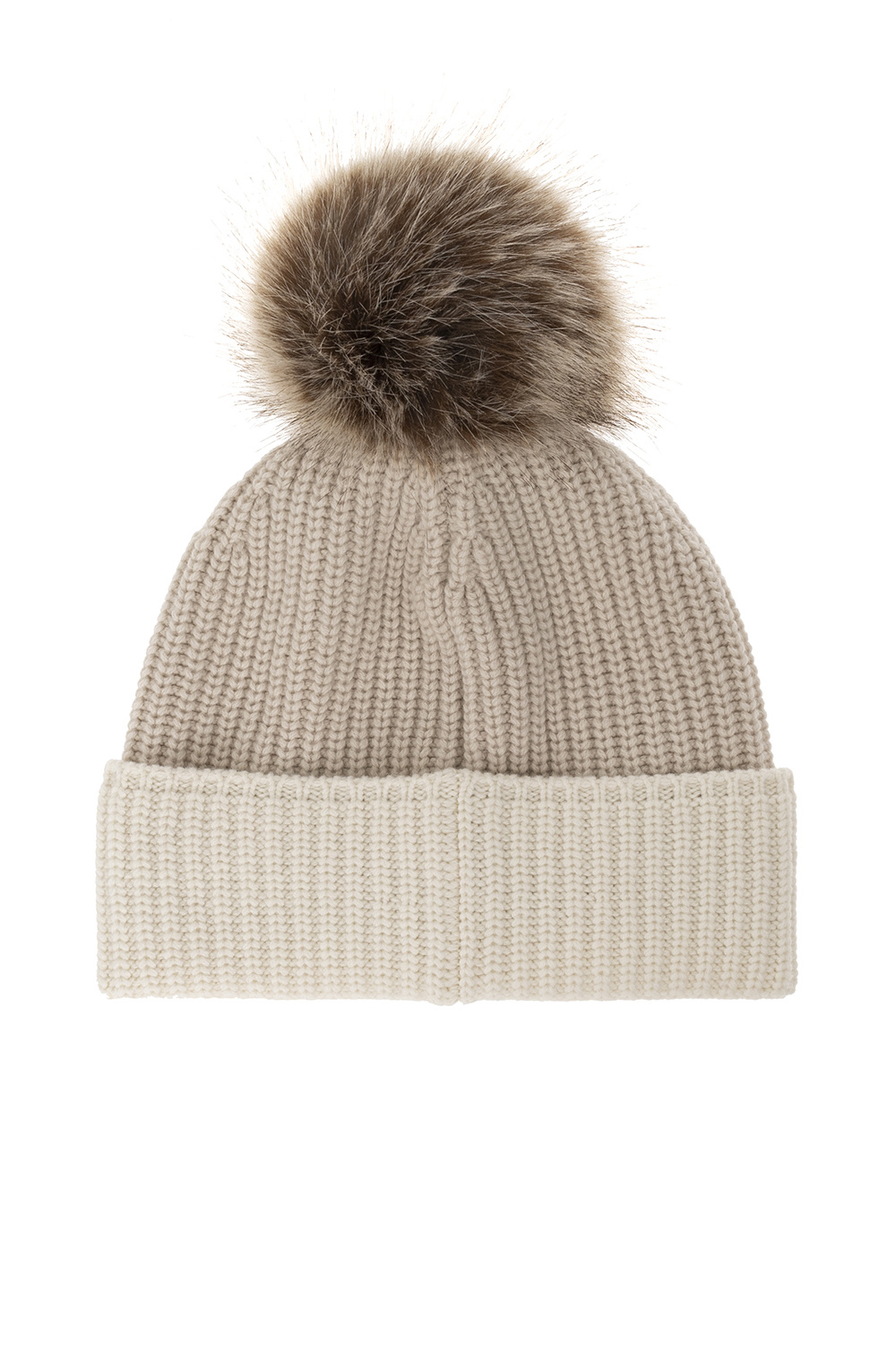 Moncler Beanie with furry pompom