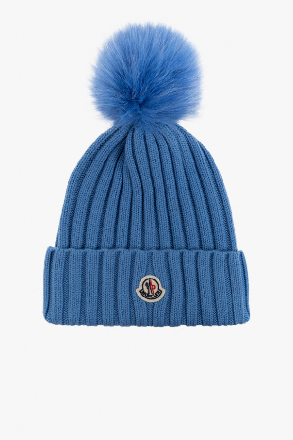 Moncler Beanie with fur pompom