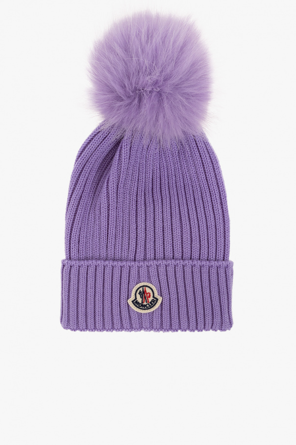 Cap REIMA Lippis 538113 Black 9990 - Purple Ribbed beanie with logo Moncler  Enfant - IetpShops Canada