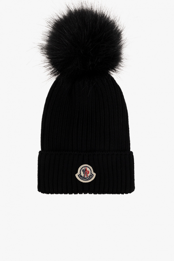 Moncler Enfant Ribbed beanie with logo