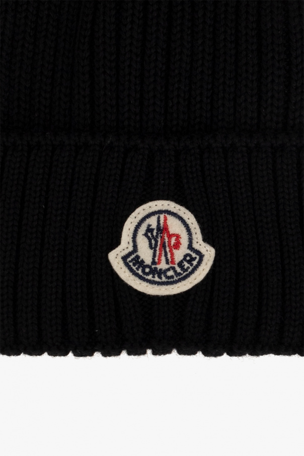 Moncler Enfant Ribbed beanie with logo