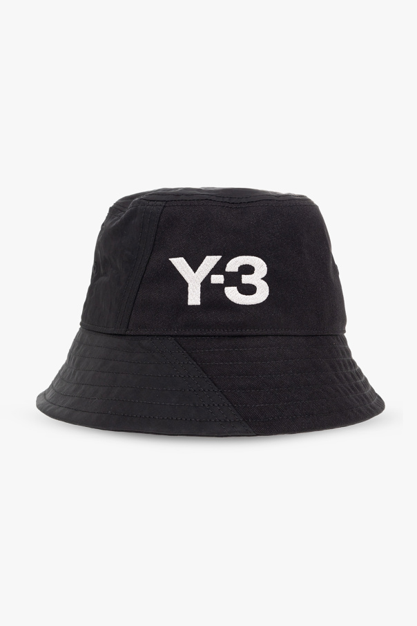 Y-3 Yohji Yamamoto deer-print hat military and scarf set Marrone