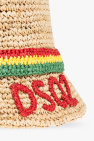 Dsquared2 beige Woven hat with logo