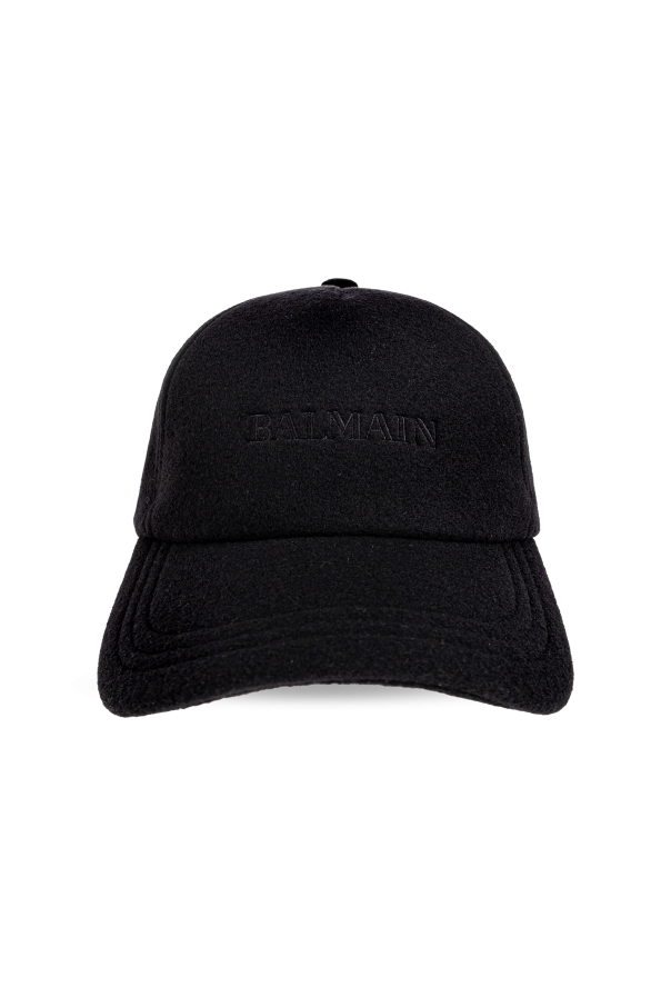 Wool baseball cap od Balmain