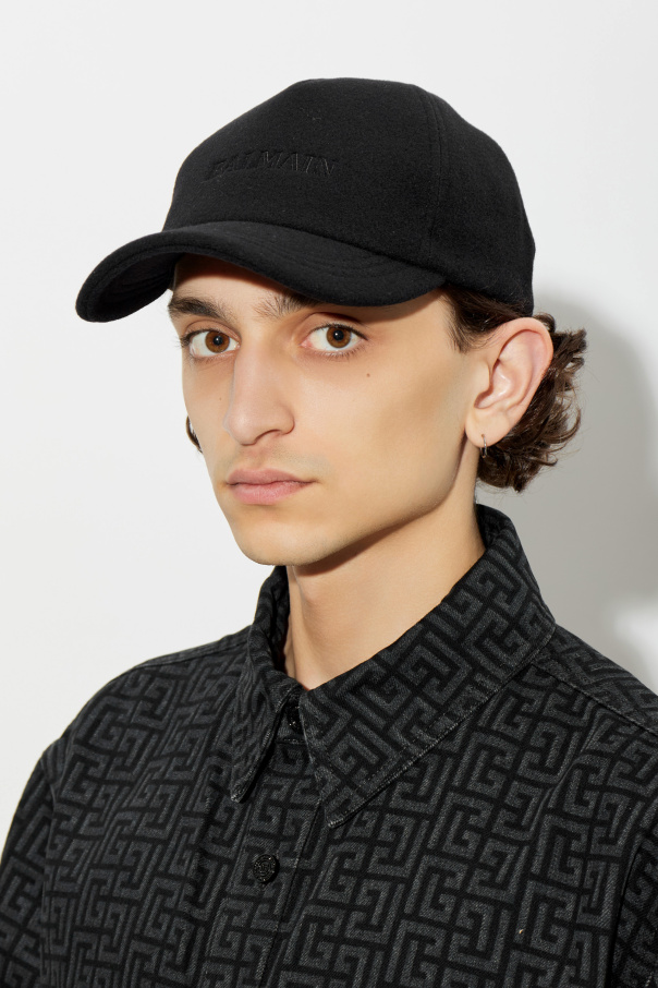Balmain Wool baseball cap