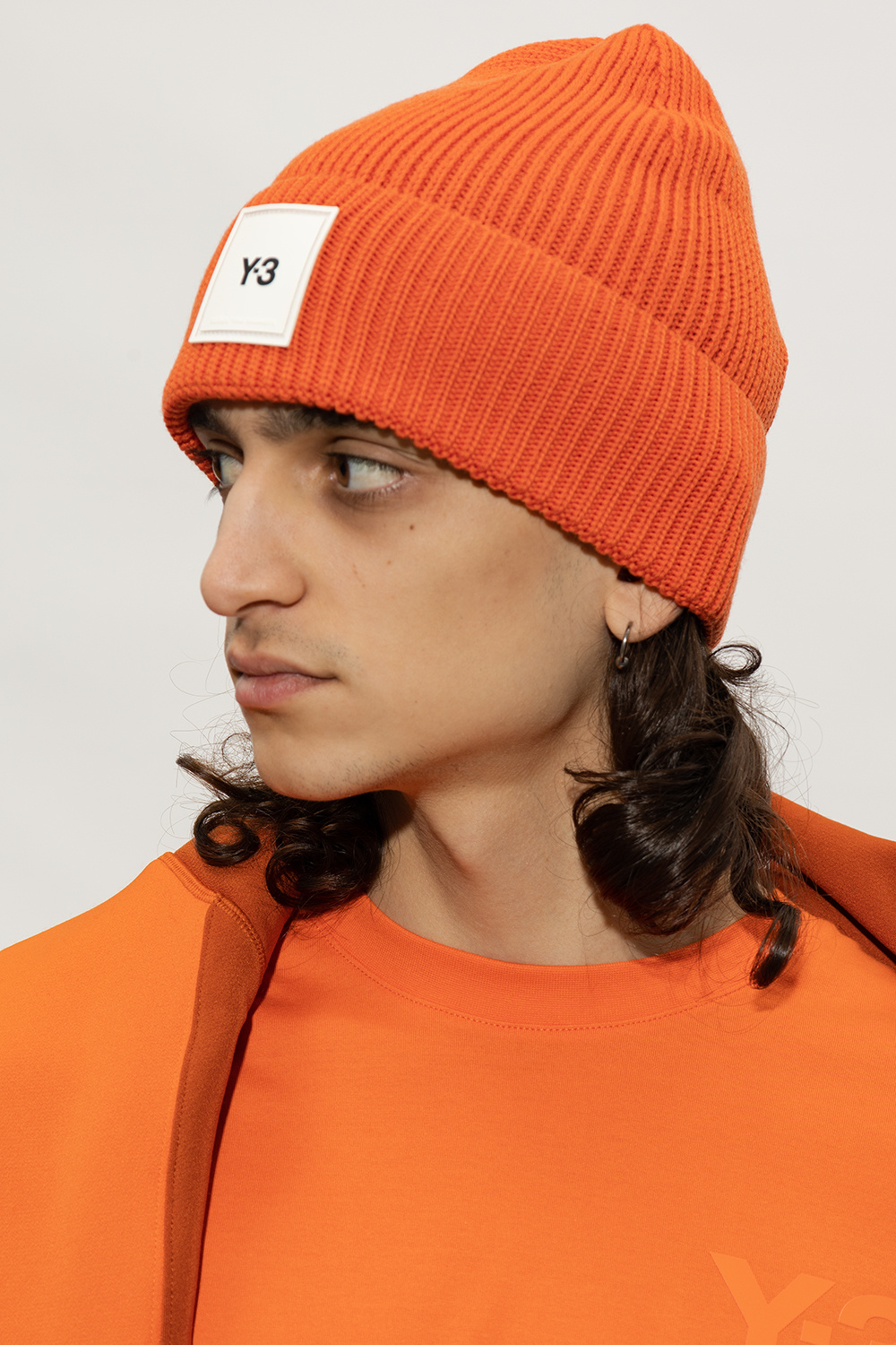 Y-3 Yohji Yamamoto Wool beanie with logo