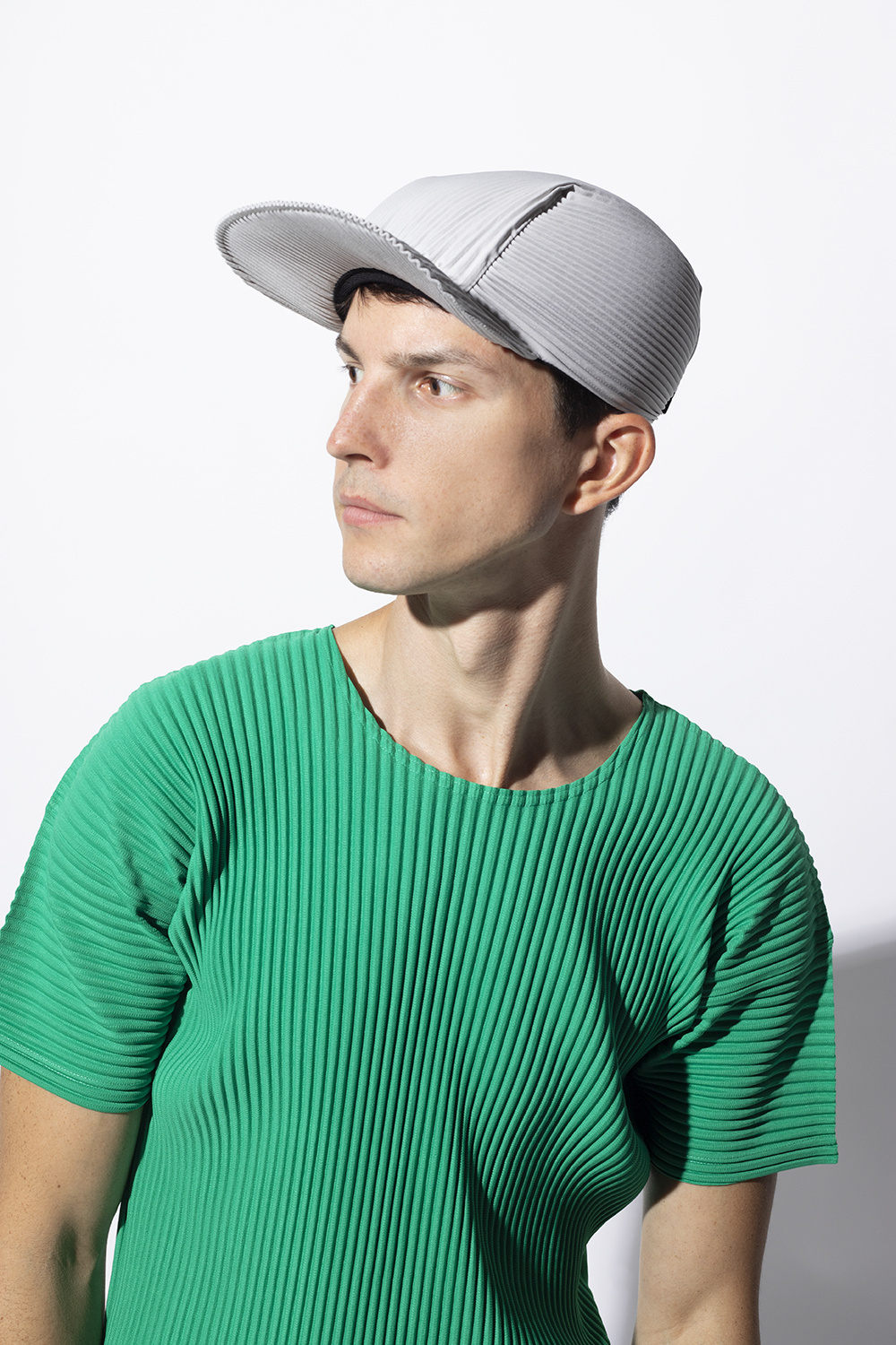 Issey Miyake Homme Plisse Pleated baseball cap