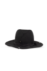 Yohji Yamamoto BLACK Wool fedora hat