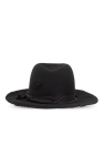 Yohji Yamamoto BLACK Wool fedora hat