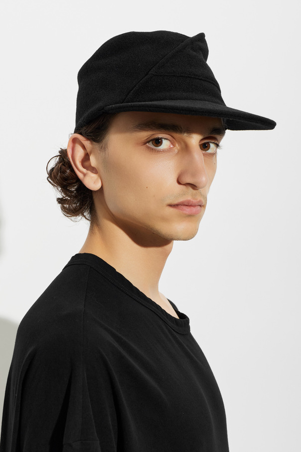 Yohji Yamamoto Wełniana czapka z daszkiem