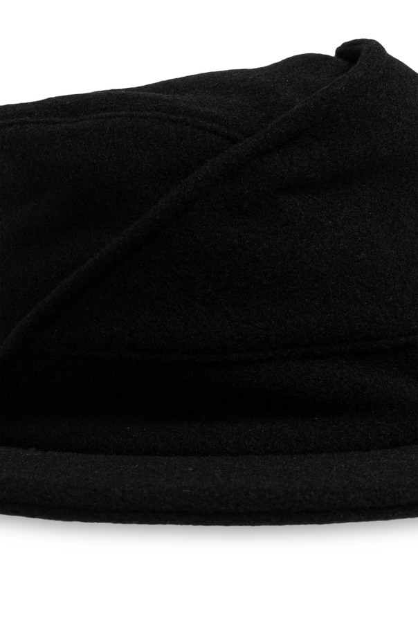 Yohji Yamamoto Wełniana czapka z daszkiem