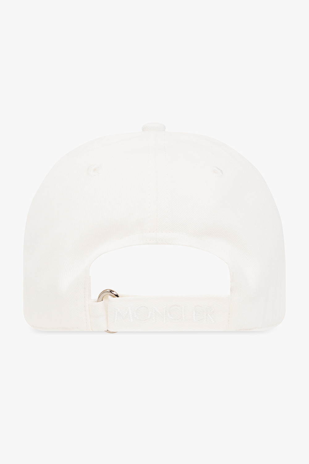 Moncler Man's Baroque Printed Cotton Cap With Logo