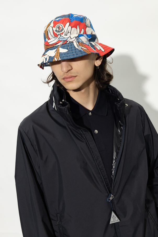 Moncler Printed bucket washed hat