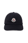 logo-print twill baseball cap